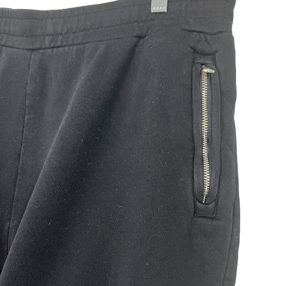 Sandro Ankle Zip Pull On Pants Black Cotton Jogger Pockets Sweatpant Size XL - Picture 4 of 15